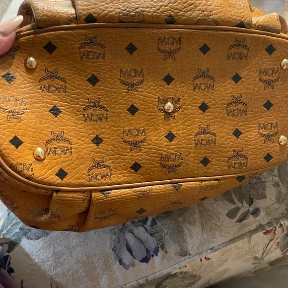 MCM Cognac Leather Hobo Bag - Picture 2 of 8